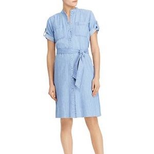 Ralph Lauren Shirt Sleeve Denim Shirt Dress
